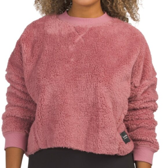 Calvin Klein Tops - Calvin Klein Sherpa Pullover Sweatshirt Mauve Valentine's Day Large